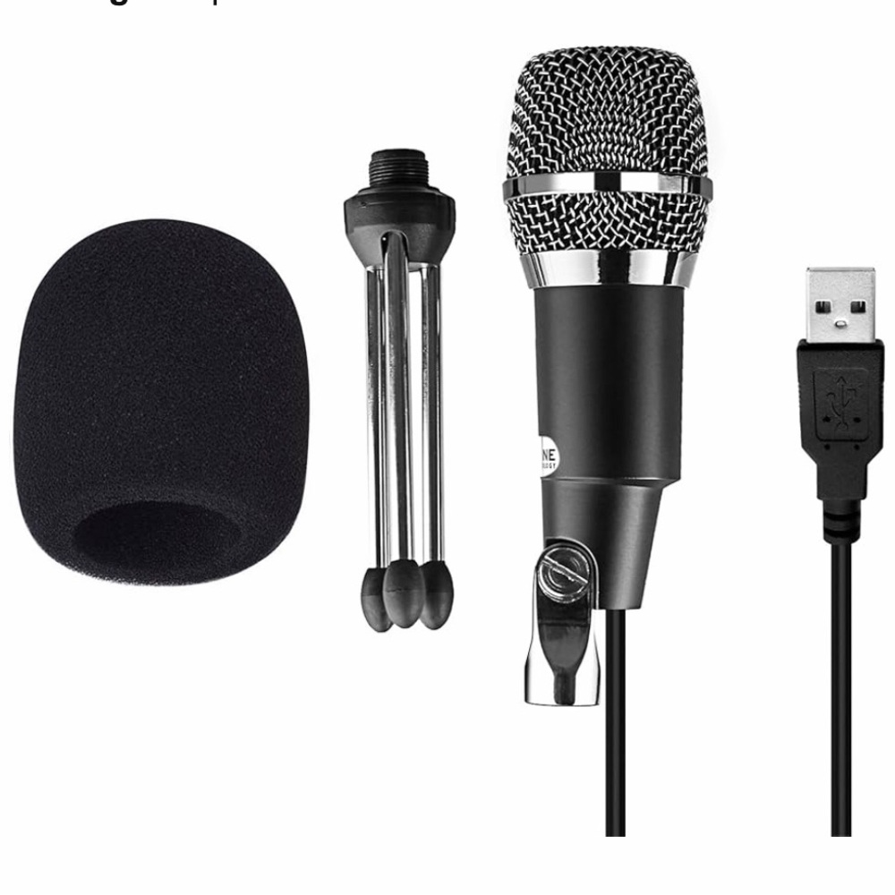 Desktop USB microphone for videoconferencing, podcast, or gaming